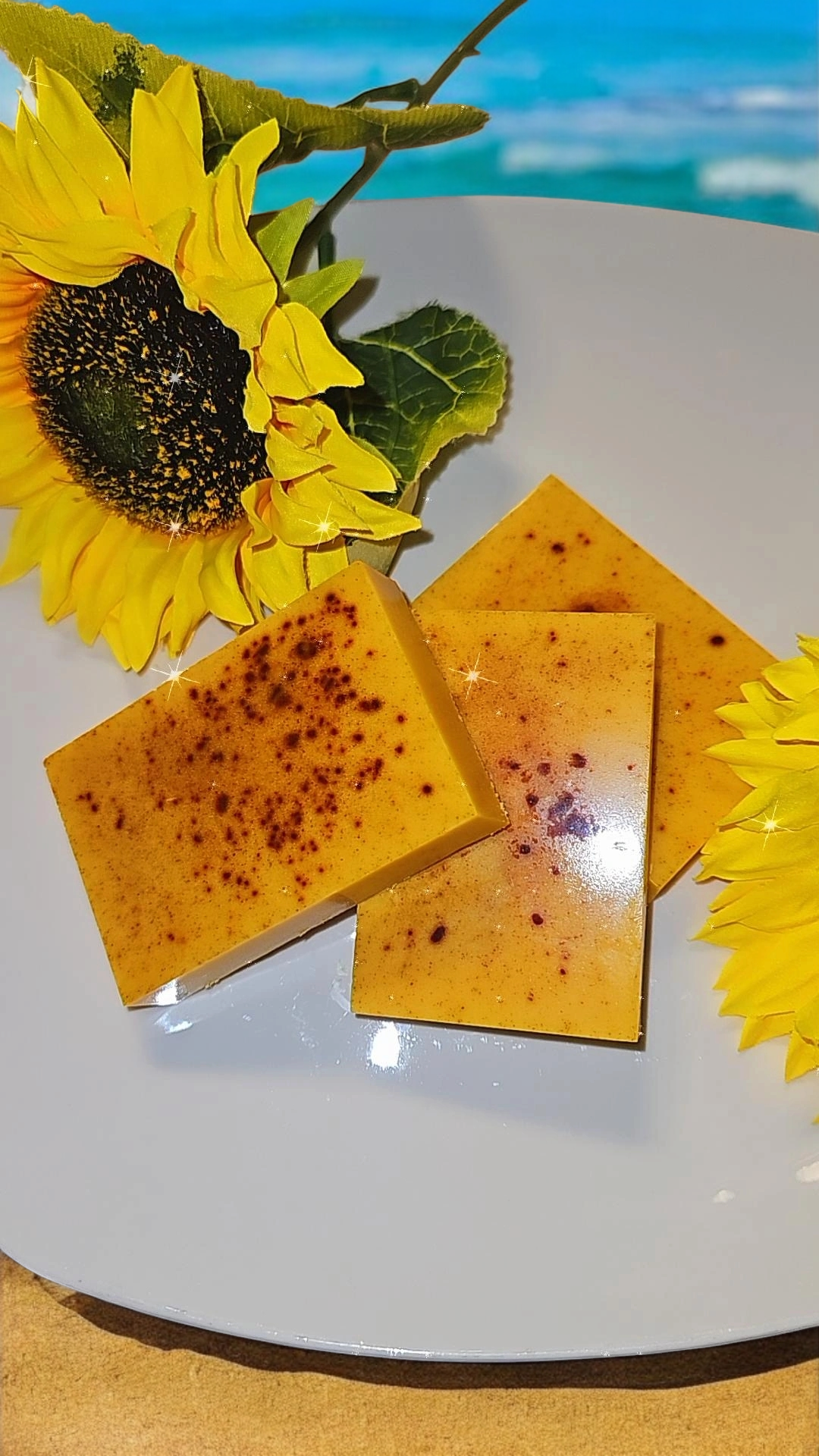 Turmeric and Honey Shea Butter Soap (3 bars)