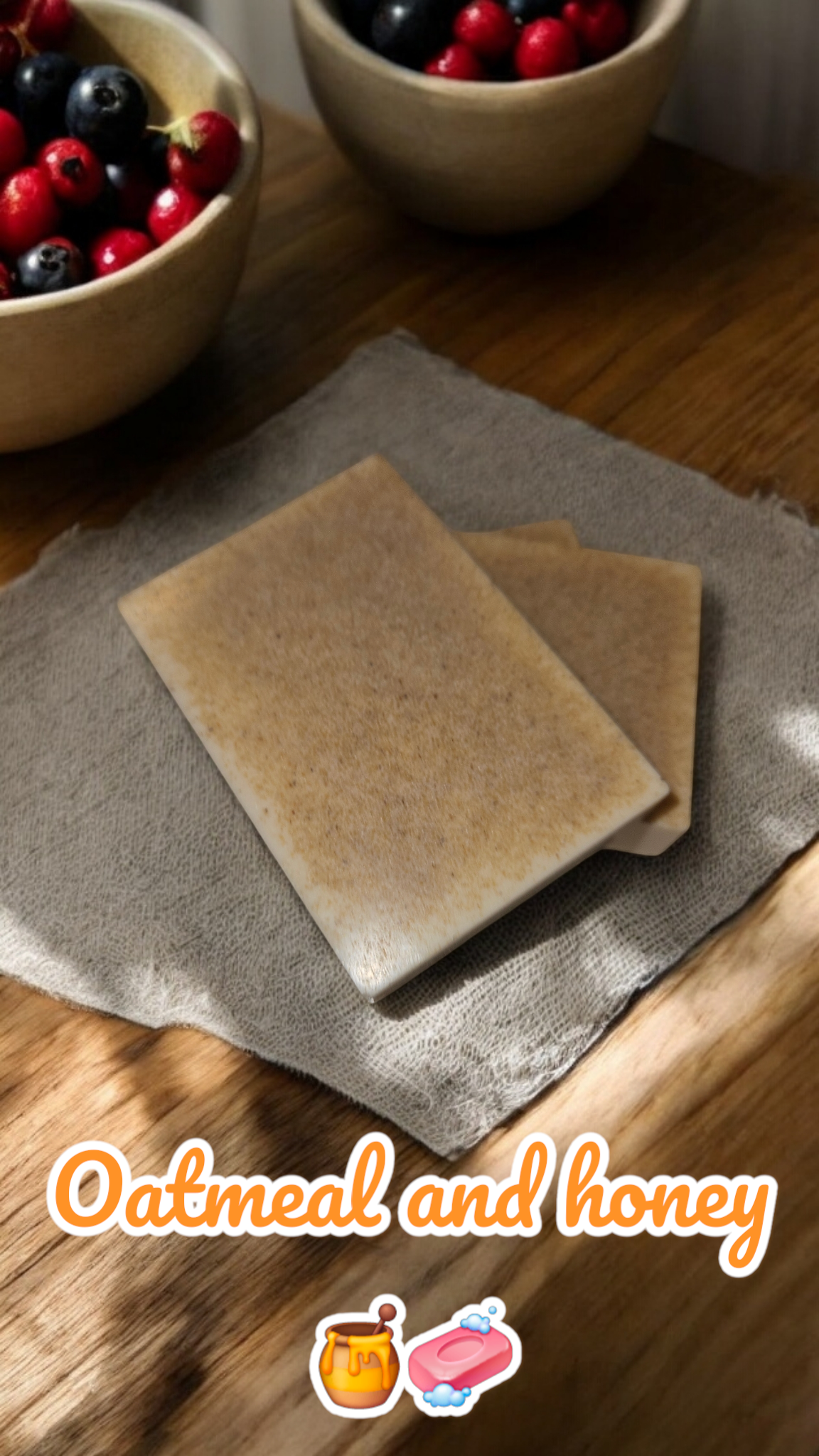 Oatmeal and honey soaps (3 bars)